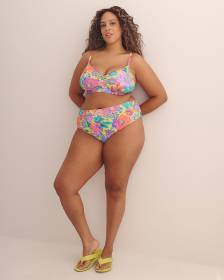 Colourful Floral High-Waisted Romy Marlee Swim Brief - Body Glove