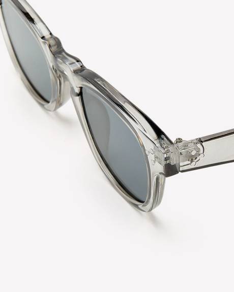 Transparent Plastic Sunglasses