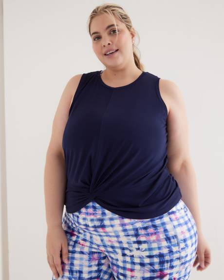 Responsible, Sleeveless Twisted Knit Top - Active Zone