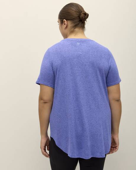 Textured Short-Sleeve Tee - Active Zone