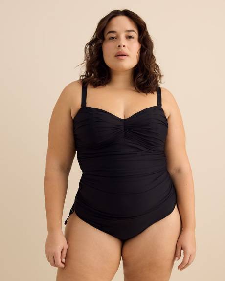 One-Piece Swimsuit With Bandeau Top