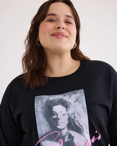 License Sweatshirt with Shania Print