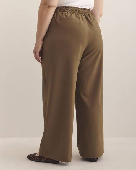 Pull-On Wide-Leg Pant