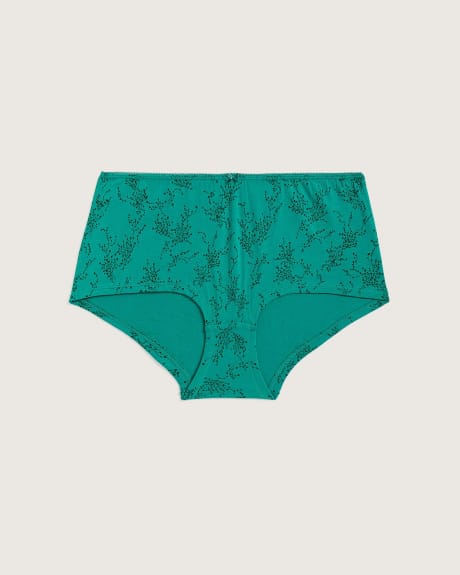 Culotte garçonne à imprimé avec élastique à pois à la taille - tiVOGLIO