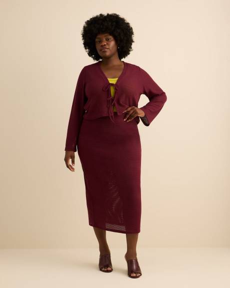 Jupe longue en crochet