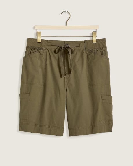 Solid Woven Bermuda Shorts - In Every Story