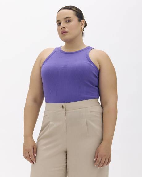 Camisole côtelée à encolure licou - Addition Elle - Essentiels PENN.