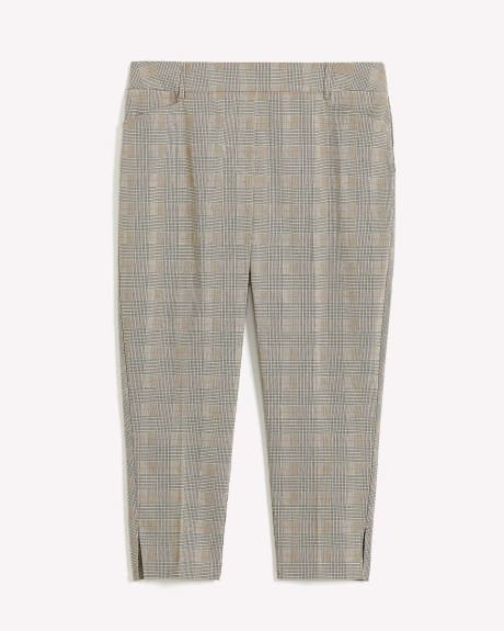 Savvy-Fit Plaid Cropped Pant with Pockets - PENN. Essentials