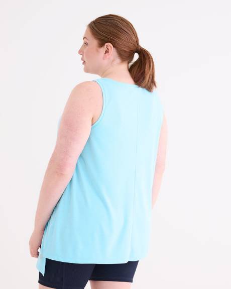 Asymetrical Ribbed Knit Tank - Active Zone
