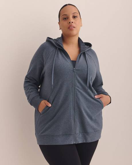 Veste zippée à manches longues avec capuchon - Active Zone