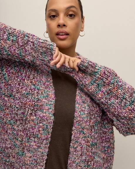 Open-Front Tunic Cardigan