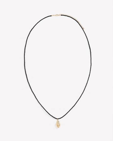Collier en corde moyenne avec pendentif en forme de coquillage - Addition Elle