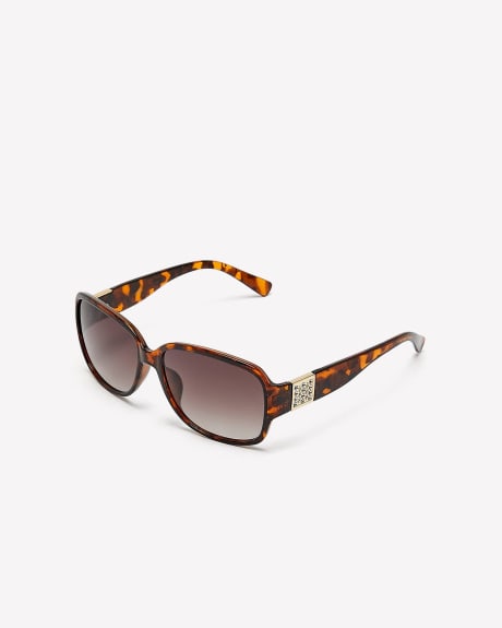 Black Sunglasses with Rhinestones