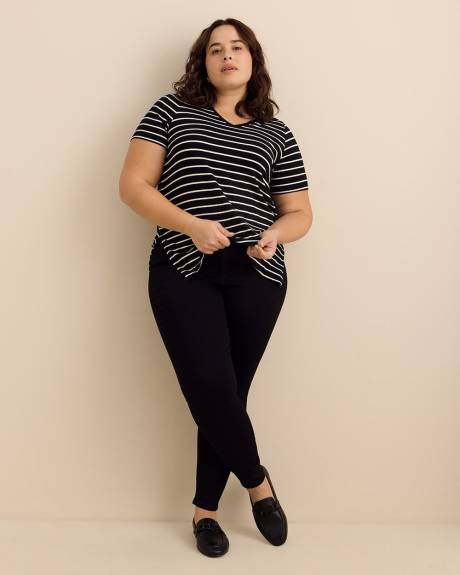 Tunique &agrave; col en V et manches courtes - Essentiels PENN.