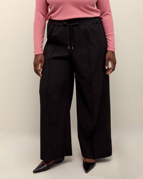 Pull-On Wide-Leg Pant - Addition Elle