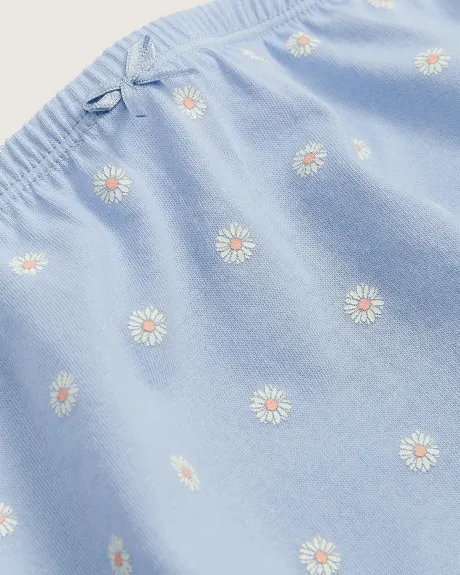 Culotte en coton à motifs de petites fleurs - ti VOGLIO