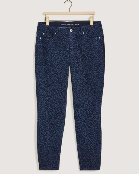 Animal-Print Skinny-Leg Jeans - Addition Elle