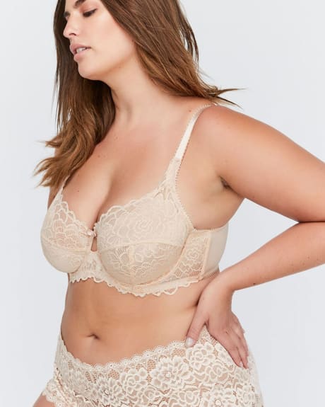 Unlined Lace Bra, G & H Cups