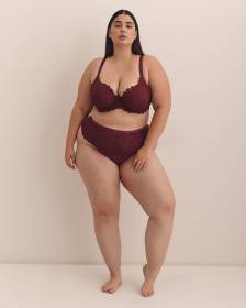 Culotte tanga en dentelle et maille - Déesse Collection