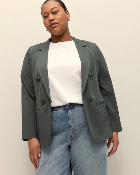 Knit Slub Blazer