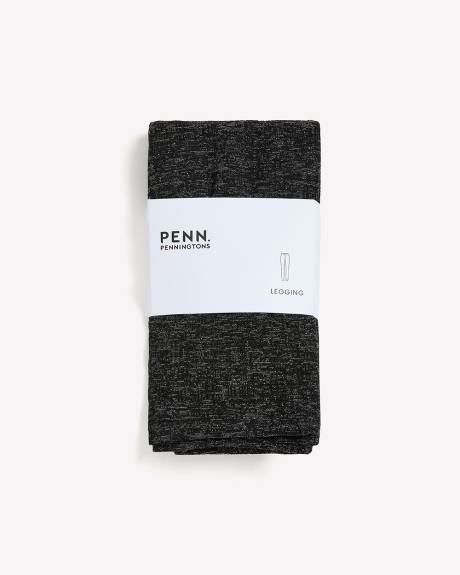 Black Glittery Textured Fashion Legging