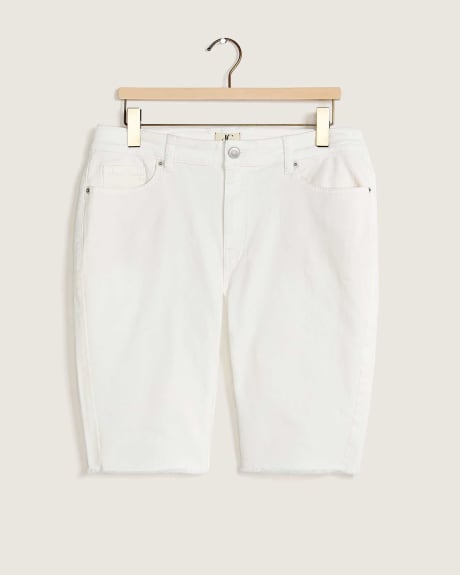 Denim Bike Short, White - d/C Jeans