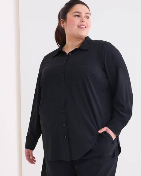 Chemise bimatière extensible, tissu responsable - Active Zone