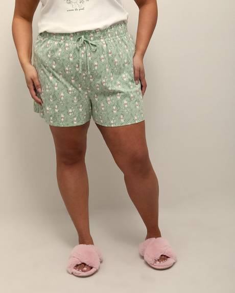 Short boxer vert fleuri de Winnie l'Ourson - ti Voglio