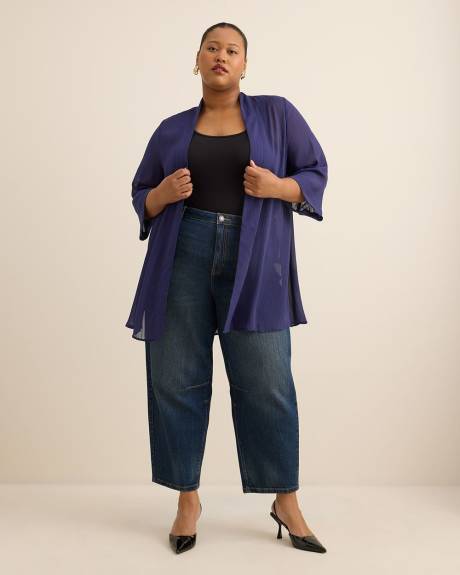 Kimono ouvert avec manches 3/4