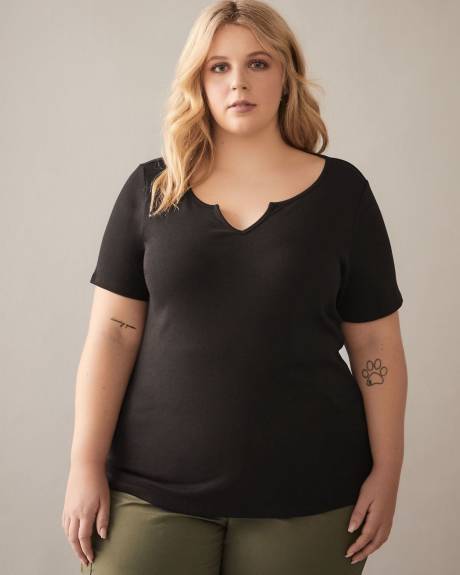 Split-Neck Girlfriend T-Shirt - In Every Story