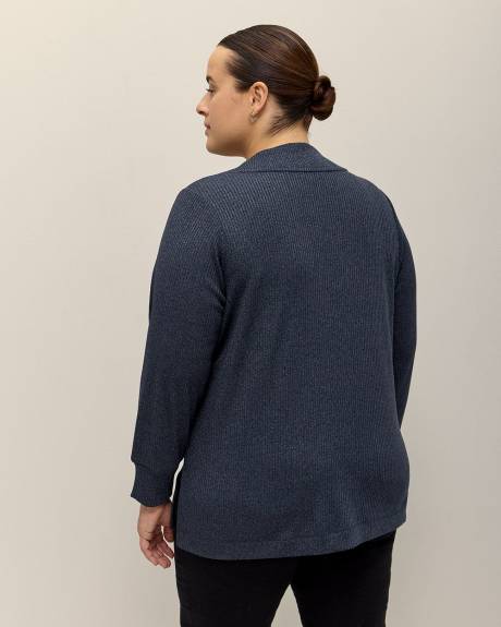 Knit Top with Long Bubble Sleeves
