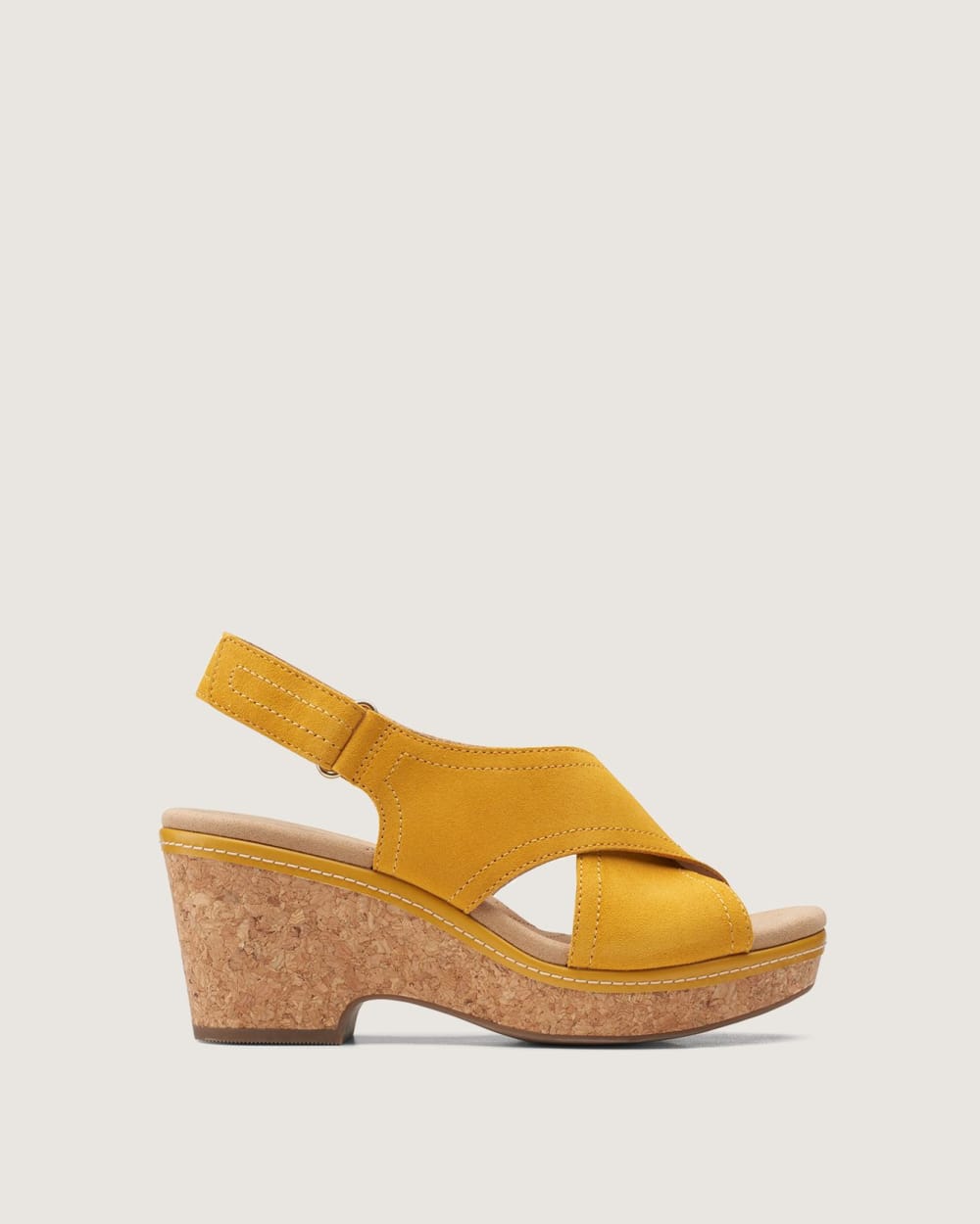 Clarks suede sandals hotsell
