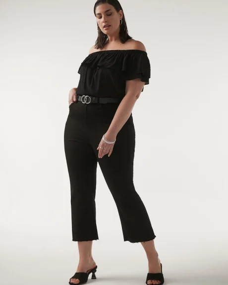 Responsible, High-Waisted Cropped Flare Jeans - Addition Elle