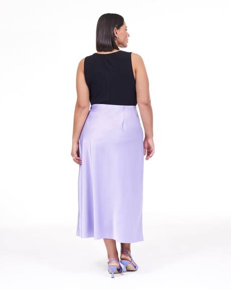 Satin Column Midi Skirt - Addition Elle