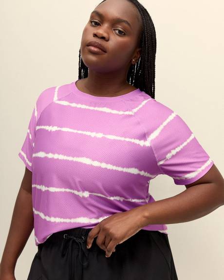 Printed Short-Sleeve Crew Neck T-Shirt - Active Zone