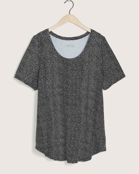 Modern Fit Short Sleeve Scoop Neck Tee, Printed - In Every Story