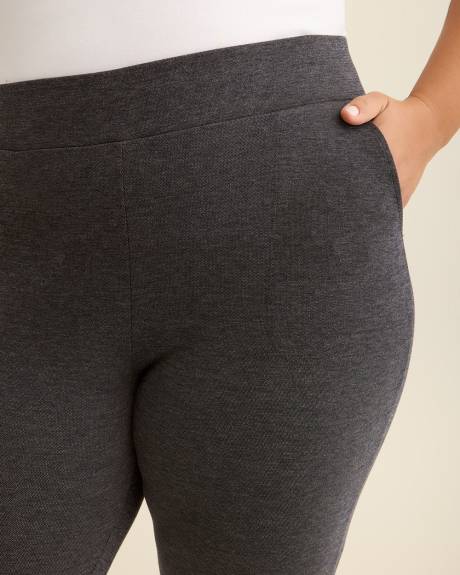 Heather Blue Ponte de Roma Legging with Pockets