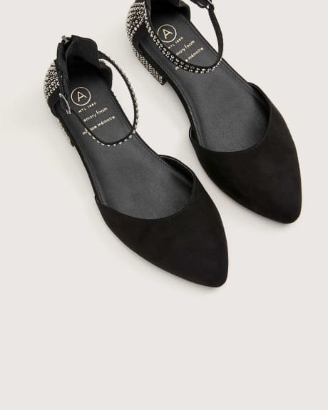 Extra Wide Width Ankle-Strap Shoe With Stones - Addition Elle | Penningtons