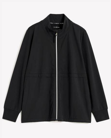 4-Way Stretch Mock-Neck Zipped Jacket - Active Zone