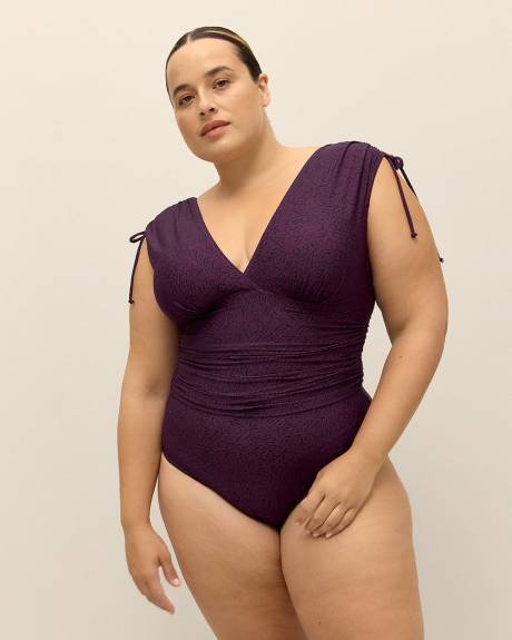 Purple Zebra One-Piece Swimsuit