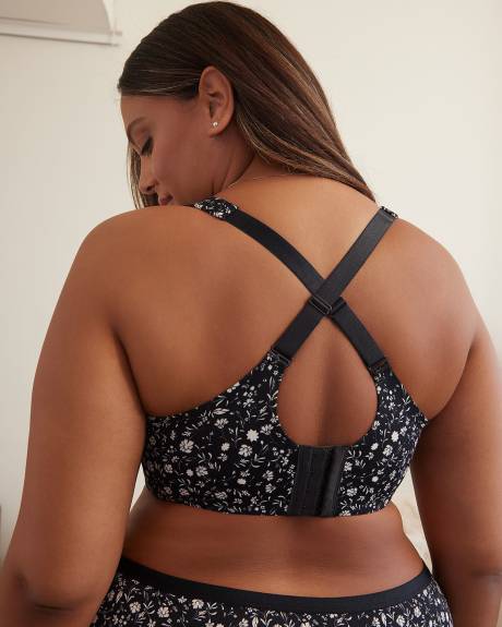 Soutien-gorge contour noir fleuri, avec armatures - ti Voglio
