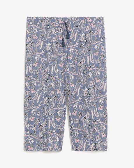 Printed Straight-Leg Capri Pyjama Pant - ti Voglio