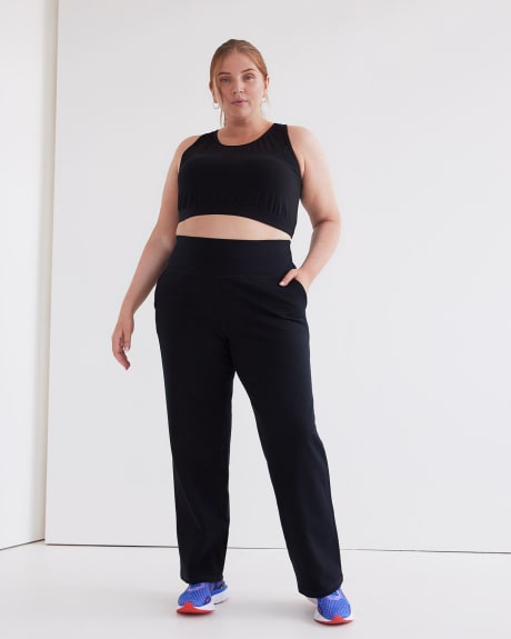 Bonivenshion Women's Plus Size Workout Pants Breathable Tummy