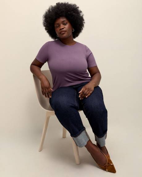 Responsible, Modern-Fit Ribbed T-Shirt - Addition Elle - PENN. Essentials