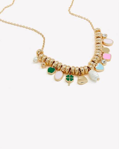 Short Multi Charm Necklace - Addition Elle