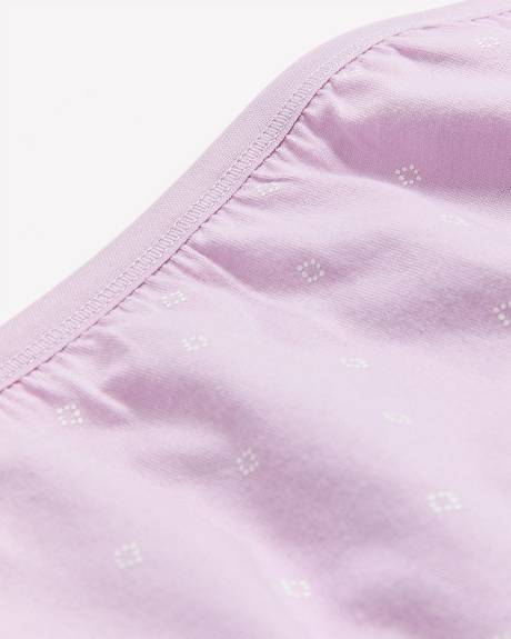 Culotte classique en coton à motif de losanges à pois avec élastique scintillant - ti Voglio