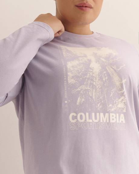 Rolling Bend Graphic Long-Sleeve Crewneck Top - Columbia