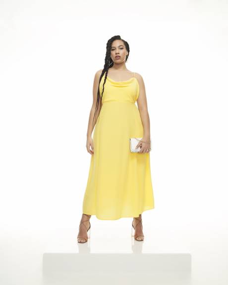 Cowl-Neck Maxi Dress - Addition Elle