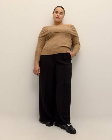 Black Wide-Leg Pant - Addition Elle