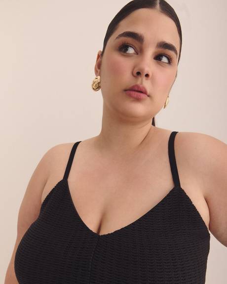 Blouse sans manches bimatière